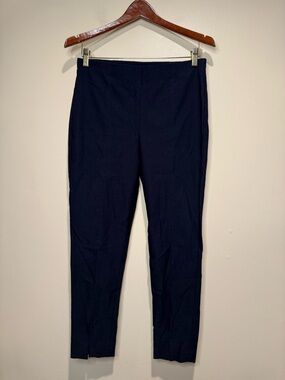 JOSEPH RIBKOFF Split Hem Pants Dark Navy Blue size 10